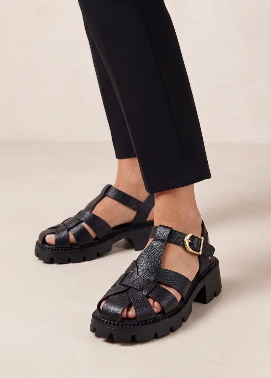 Sandalia Chunky 1124 Negra