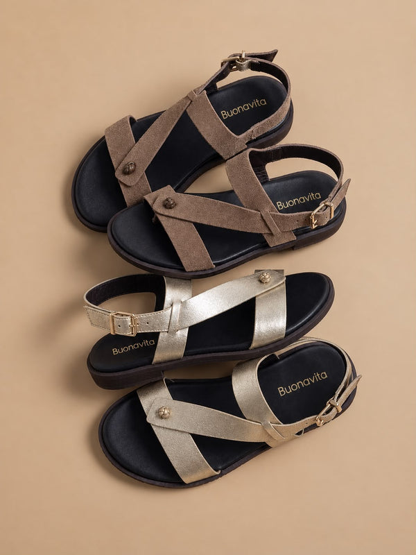 Sandalia 1127 Carnaza Dorado