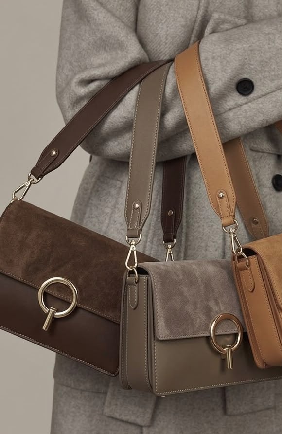 Bolso 8605 Chocolate - Taupé Oscuro