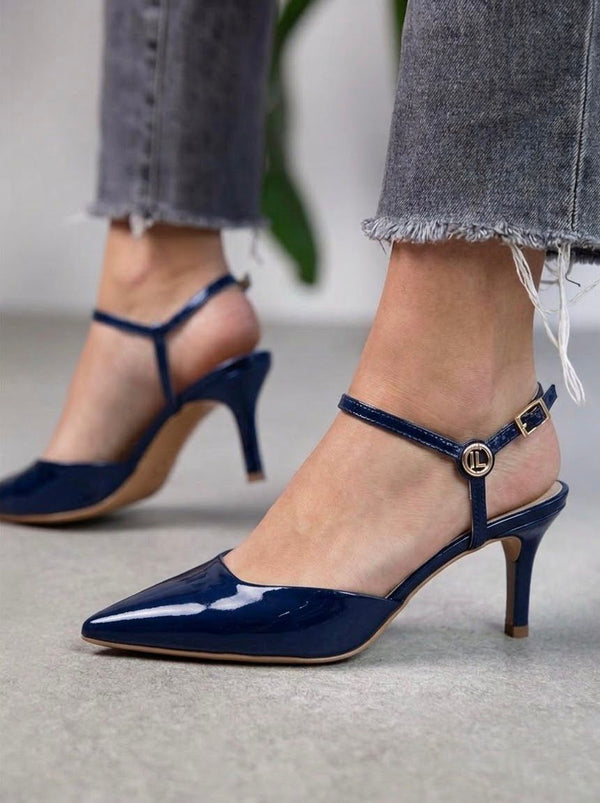Zapato Ada Charol Azul Navy