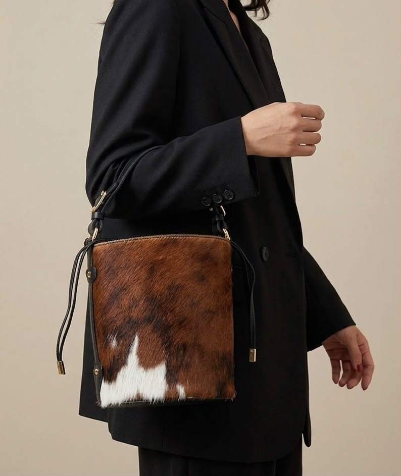Bolso Balde CA07 Print Vaca