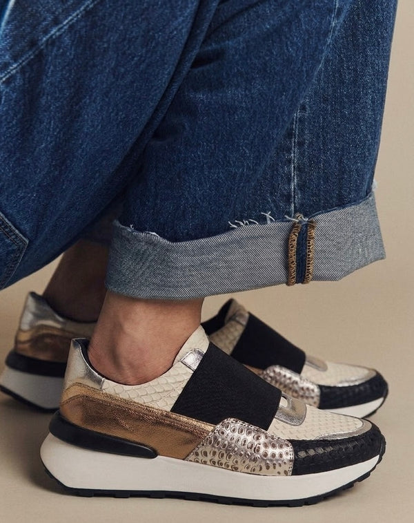 Tenis D-13 Blanco Ostra X Negro