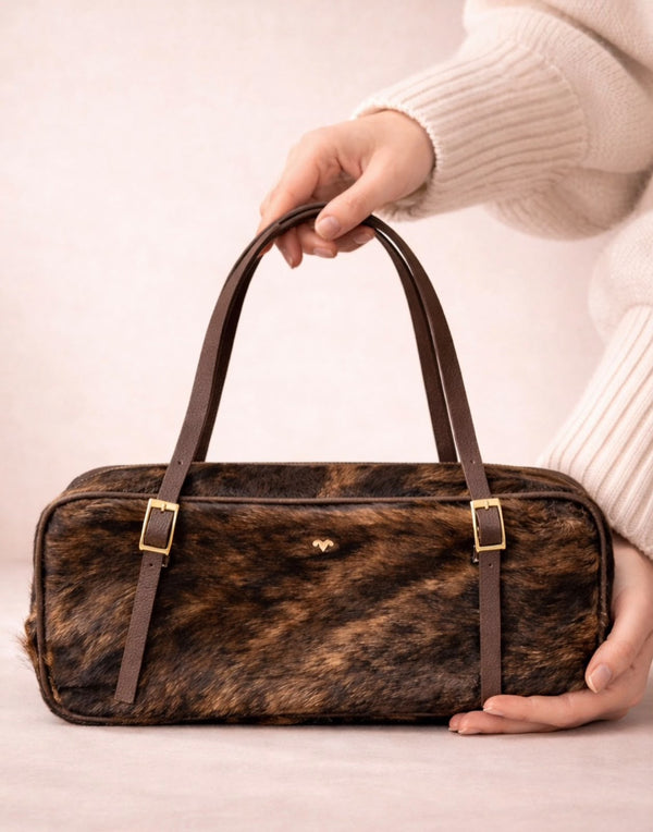 Bolso Velvet Print Vaca