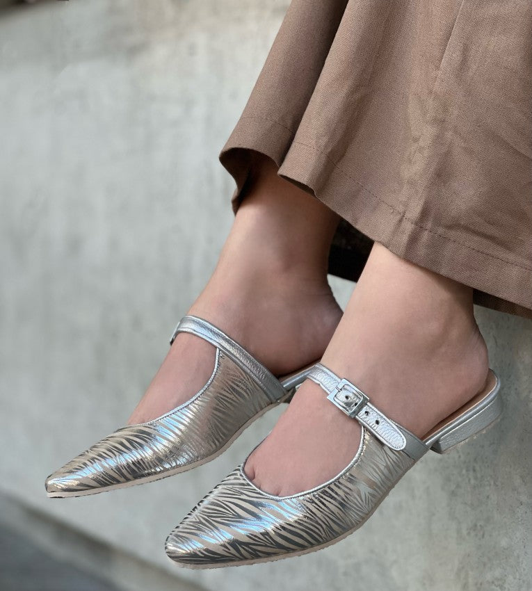 Zapato 35475 Cebra Plata
