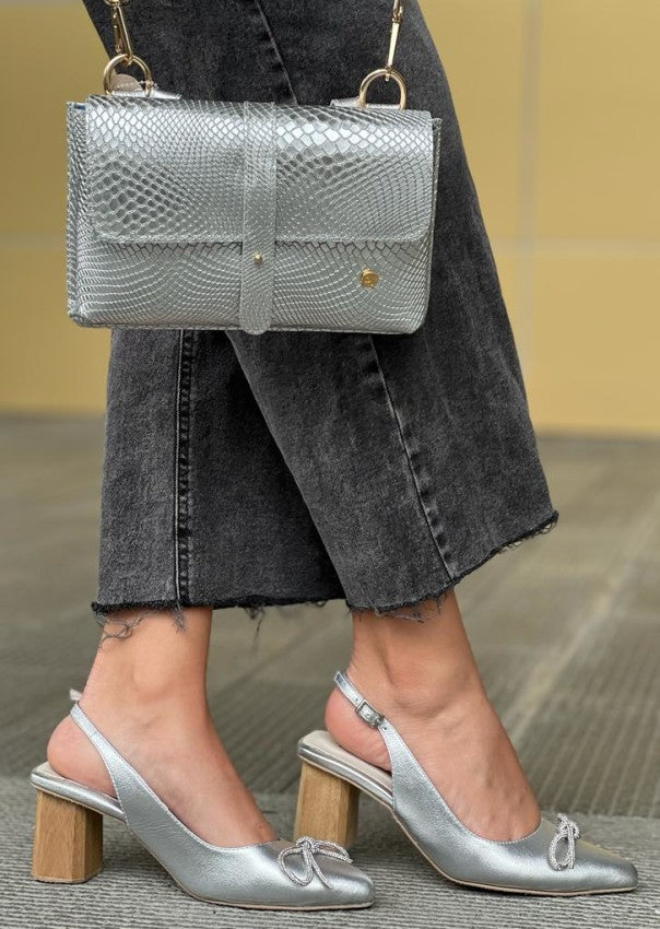 Zapato Tacon 1310 Plata