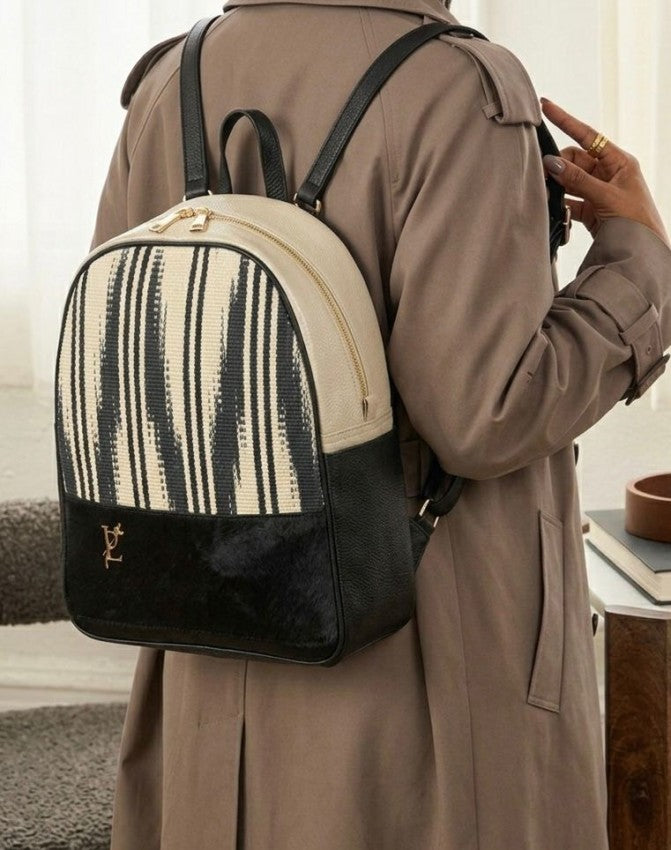Morral Tejido Lmp 1629 Beige x Negro