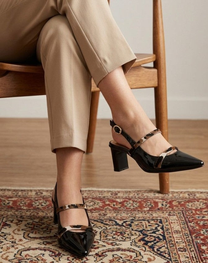 Zapato Tacon Mara 536 Charol Negro X Print