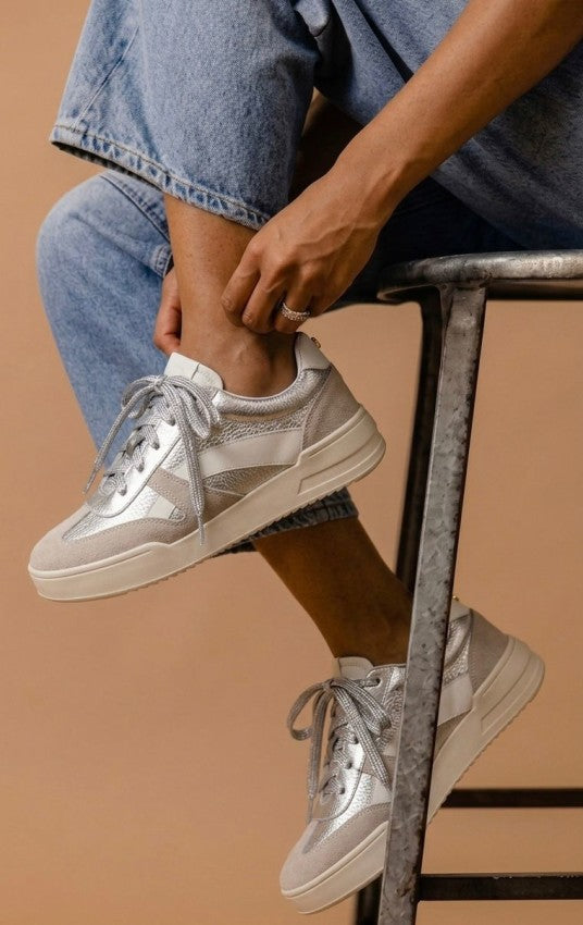 Tenis 908 Plata x Carnaza Arena x Blanco