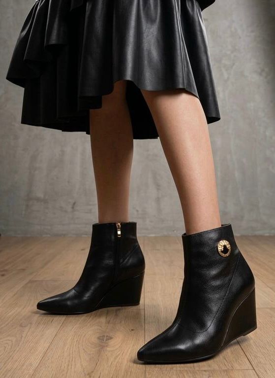 Botin Calma Capra Negro