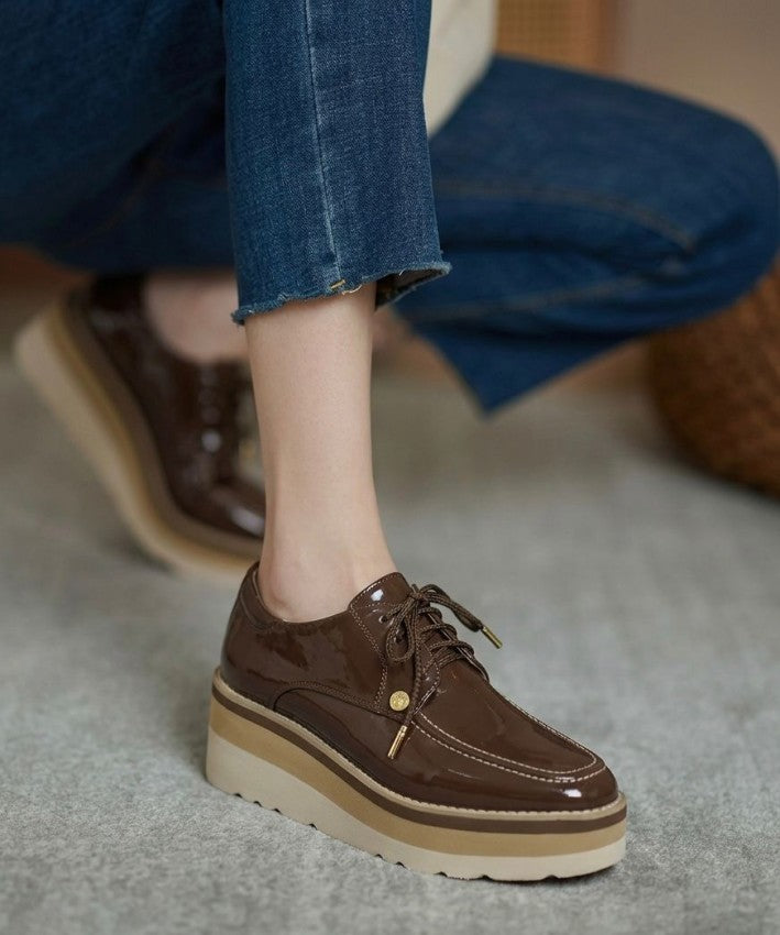 Zapato Pds-65 Charol Chocolate