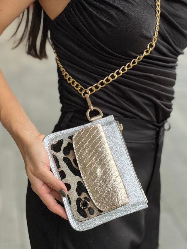 Bolso Eva Plata X Pelo X Oro