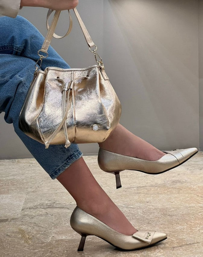 Zapatos Disco Oro