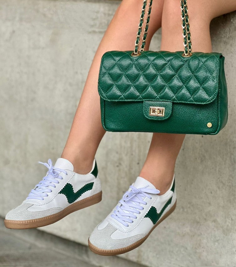 Tenis 3148 Blanco X Verde