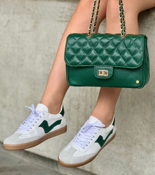 Tenis 3148 Blanco X Verde