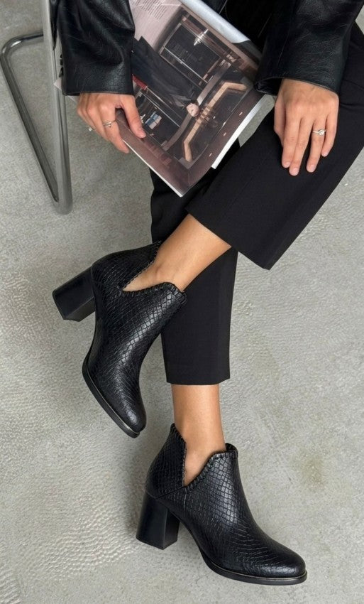 Botin 5213 Escama Piton Negro