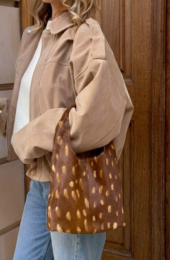 Bolso Sorelle Print Bambi Miel x Dorado