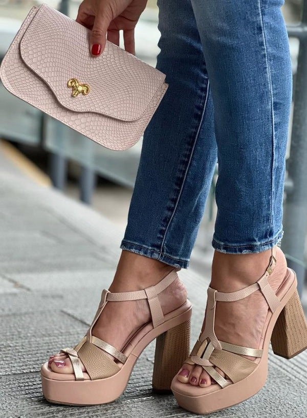 Sandalia 3813 Nude X Oro