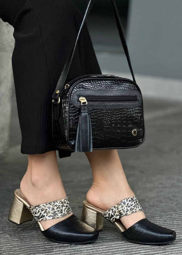 Zapato 4910 Negro X Print Ocelote