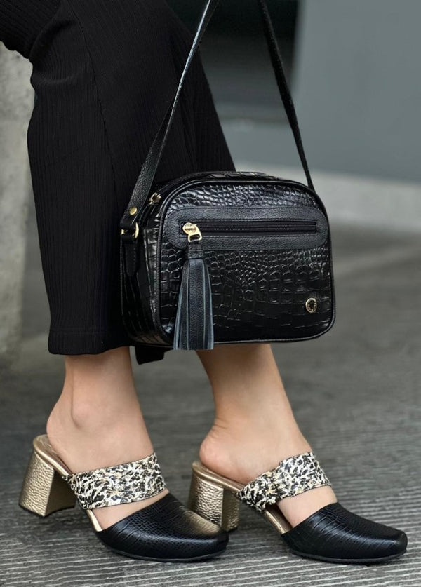 Zapato 4910 Negro X Print Ocelote