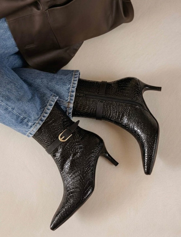 Botin 3526-c Charol Negro