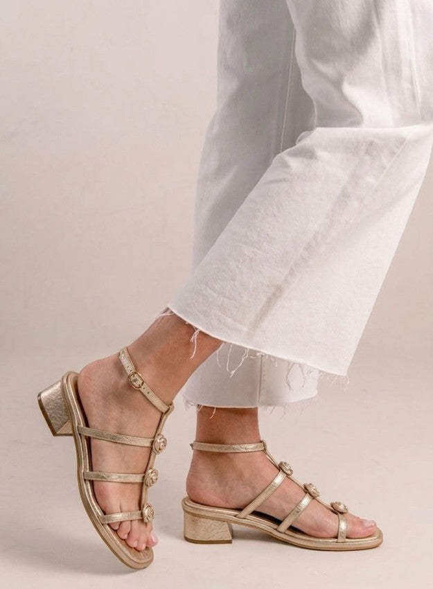 Sandalia Tacon 7460A Oro