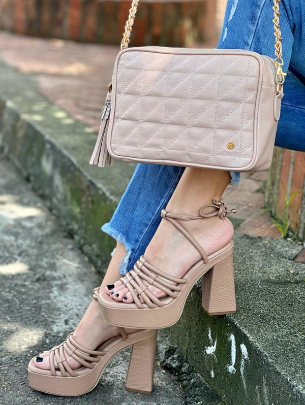 Sandalia Tacon 3621 Caramelo