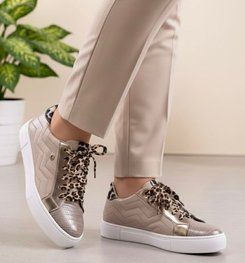 Tenis 800 Taupe X Talonera Print