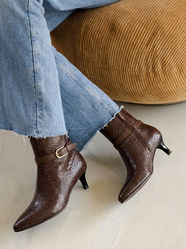 Botin 3526 Charol Tabaco