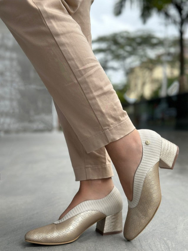 Zapato 4010 Oro X Talco