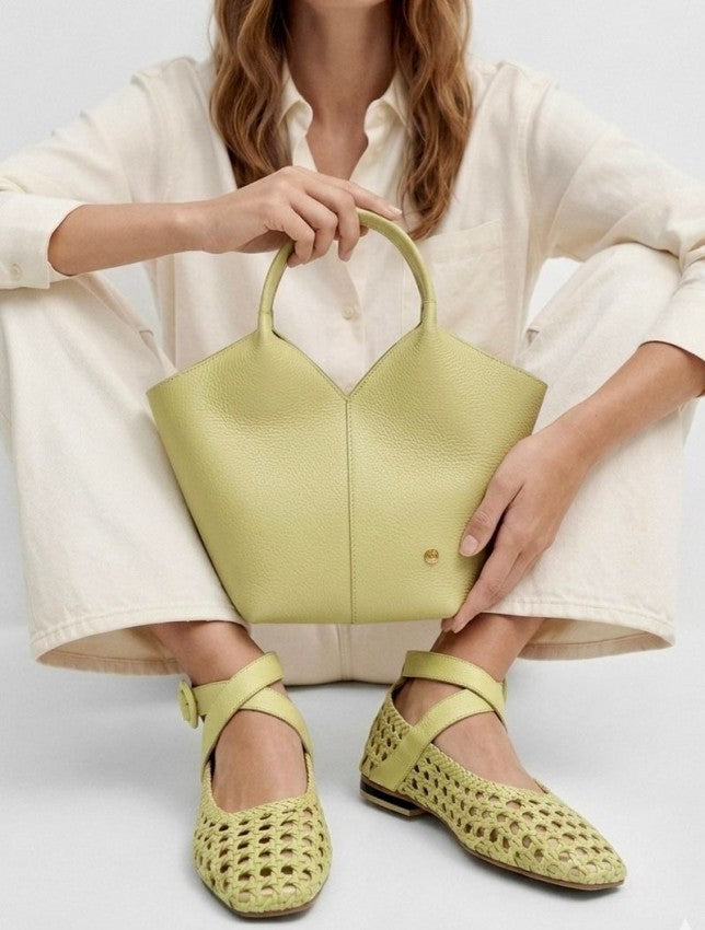 Baleta Tejida K-8184 Verde Limoncello