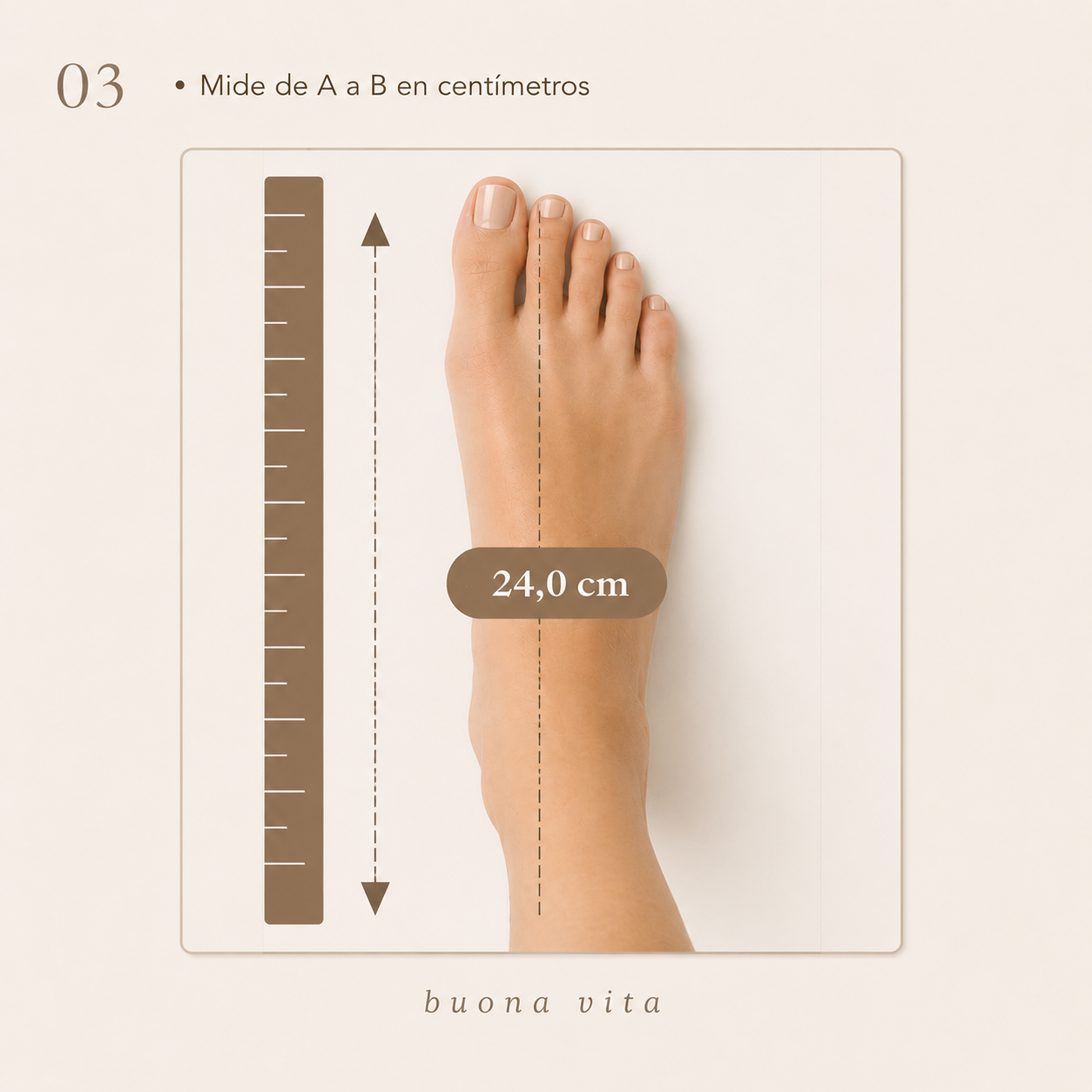 Paso 3: Mide la distancia